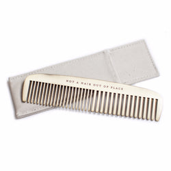 Not A Hair Out Of Place Brass Comb
