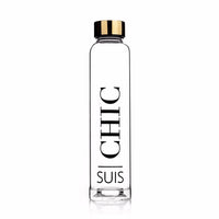 Suis 'Chic' Glass Water Bottle
